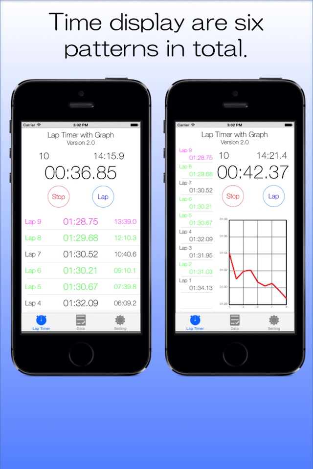 Lap Timer with Graph screenshot 2