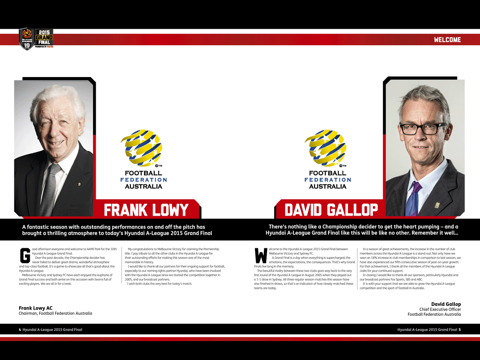 Hyundai A-League Grand Final Program iPad screenshot