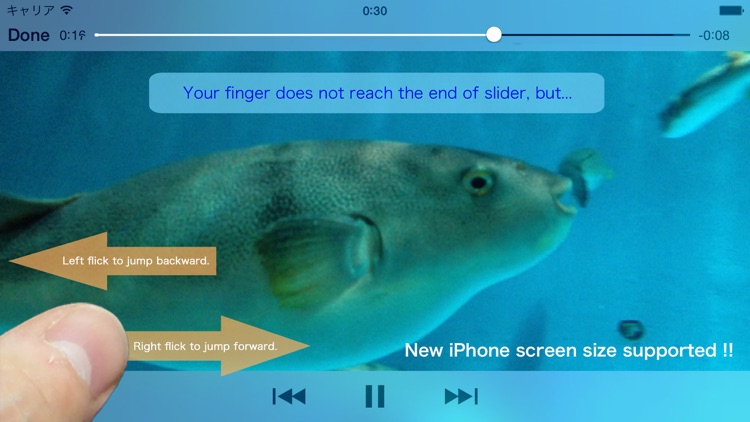 ThumbVideo, One-hand optimized video player.