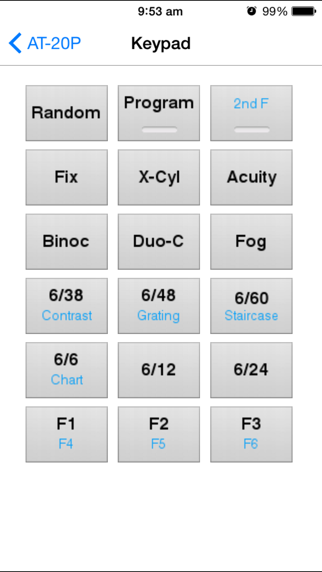 Screenshot #1 pour Medmont Acuity Tester
