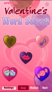 valentine's day word search iphone screenshot 2