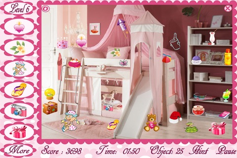 Princess Rooms Hidden Objects Game screenshot 4