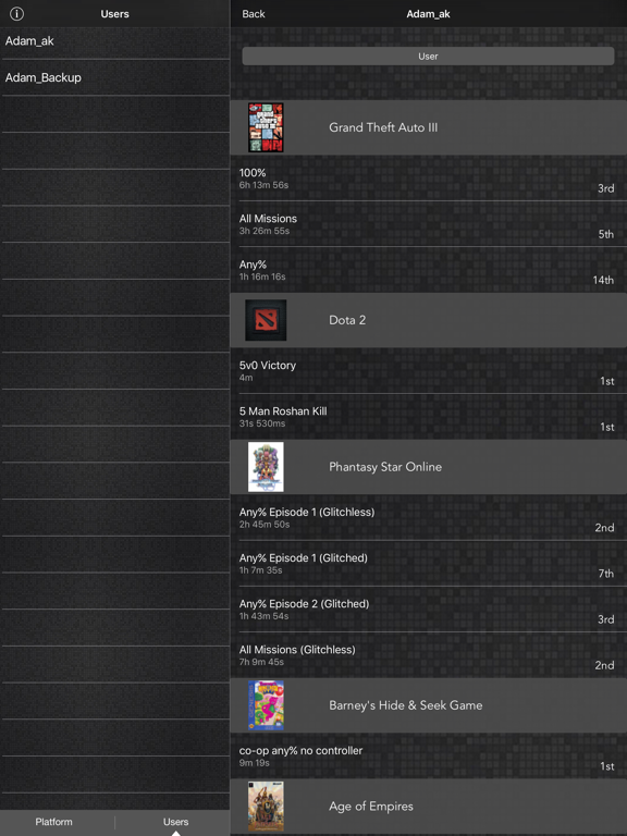 Screenshot #6 pour Browser for Speedrun.com