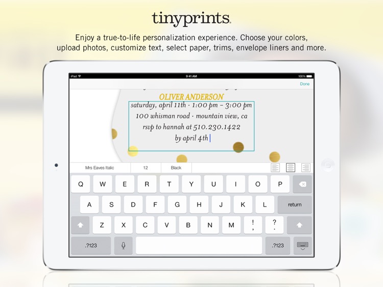 Free Photo App - Create Photo Cards & Gifts at Tiny Prints