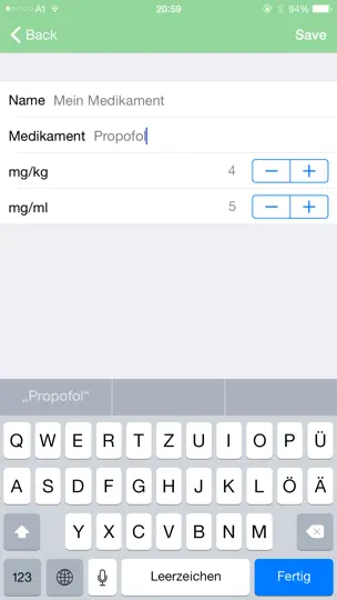 Screenshot von Kinder Anästhesie XS auf dem iPhone 5