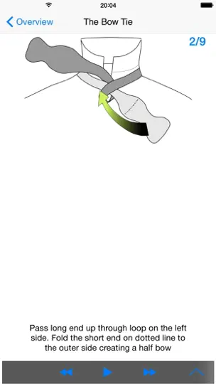 Capture d'écran de VTie Premium - Guide De Cravate - Tie A Tie Guide With Style For Occasions Like A Business Meeting, Interview, Wedding, Party sur iPhone 4