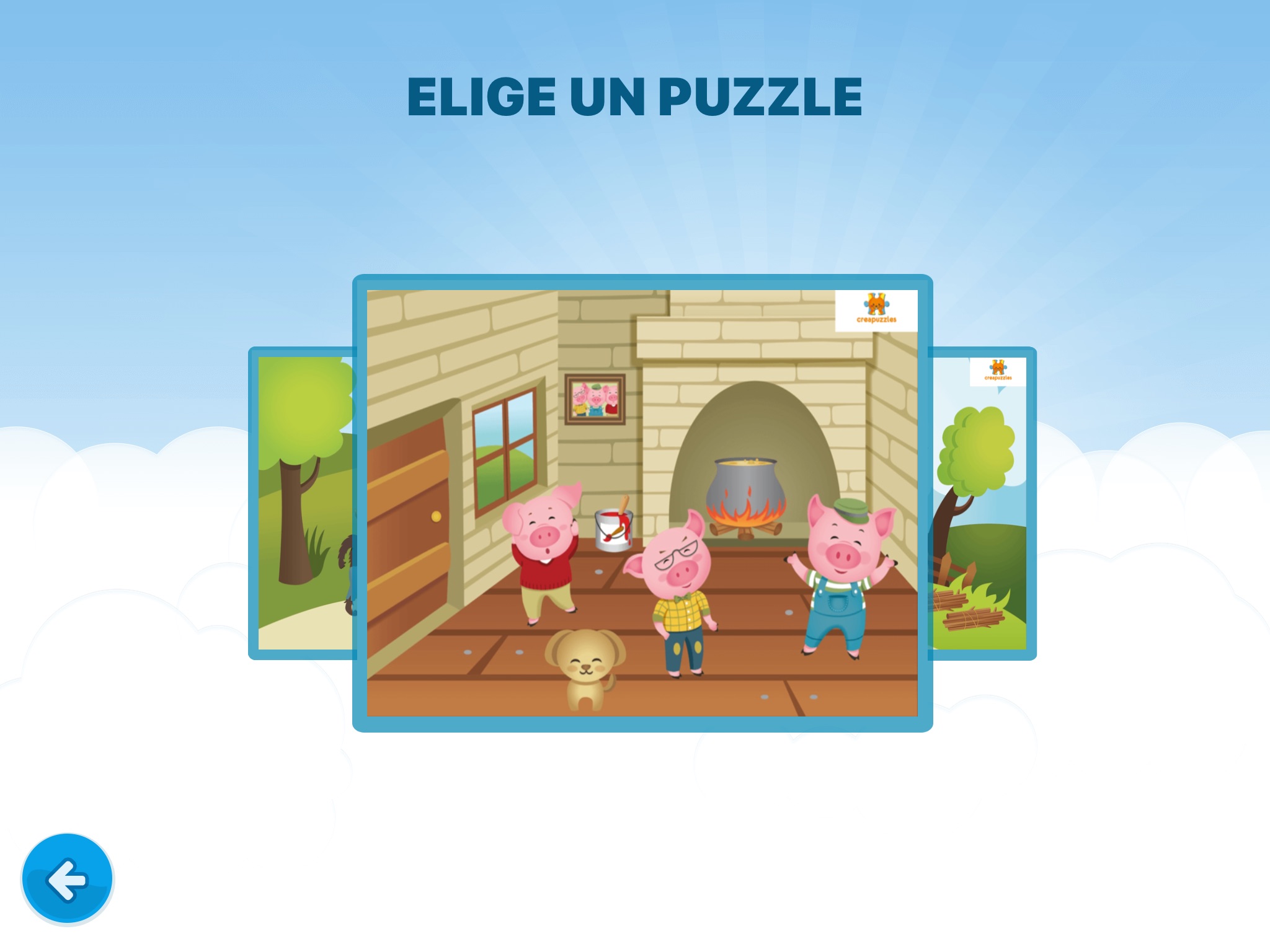Creapuzzles Create and play with your own puzzles of Children's Stories screenshot 4