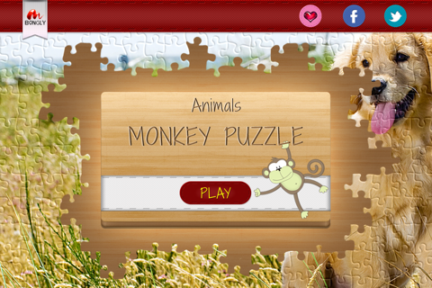 Monkey Puzzle: Animals - Free Jigsaw Puzzles for Christmas screenshot 2