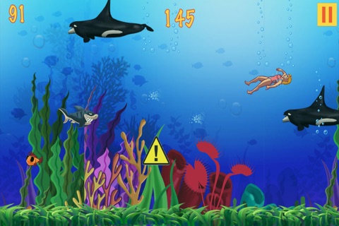 Hungry Fishy Shark - Escape The Ocean Water (Pro) screenshot 2