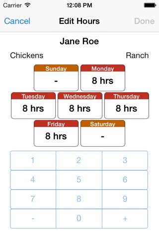 Cienega Timesheets screenshot 3