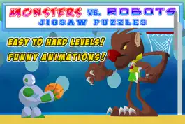 Game screenshot Monster Vs Robot Puzzle - Free Animated Kids Jigsaw Puzzles with Monsters and Robots - By Apps Kids Love, Inc! mod apk