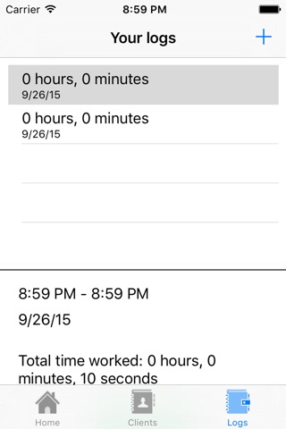 LogMe Work Logger screenshot 2