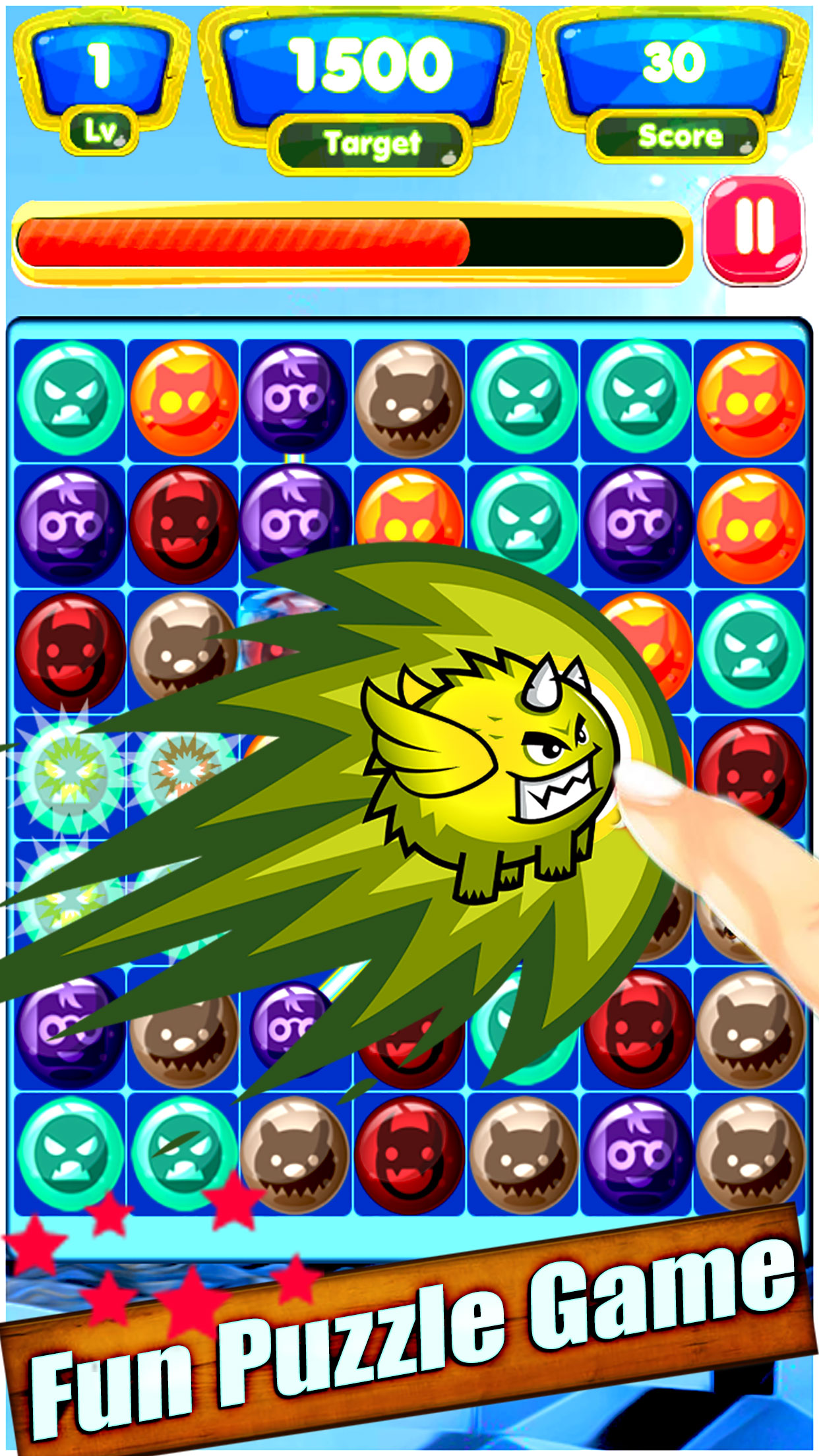 Monster Marble Blast Mania : Free Candy Match puzzle game screenshot 3