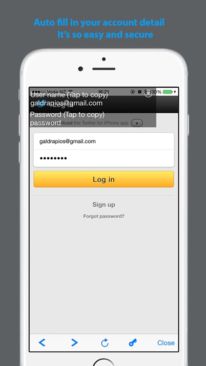 Password Secure Manager Lite Free - Hide/Lock Secret Account Database Information & Keep Note Email Web Form Hidden
