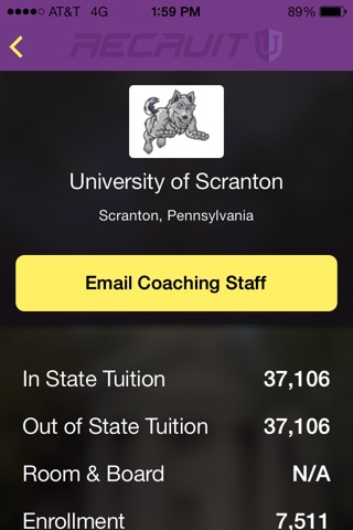RecruitU - Matching high school athletes with college coaches for sports recruiting and scholarships to Recruit U ! screenshot 4