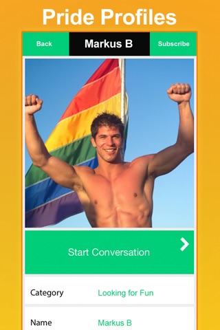 Pride - Gay, same sex, bi, social network to chat and meet guys screenshot 3