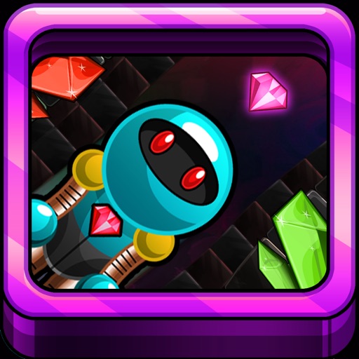 Gem Rocket Robot Icon