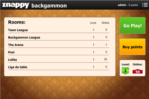 Backgammon Znappy screenshot 3