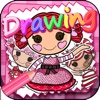 Drawing Desk Draw and Paint Dolls Coloring Book For Girls - "Lalaloopsy edition"