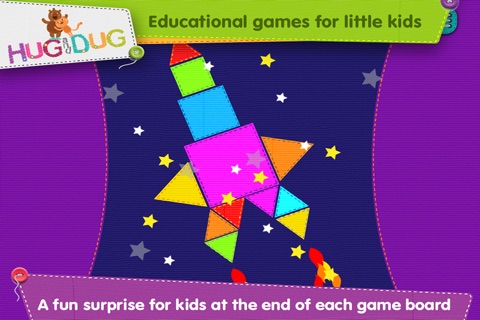 HugDug Shapes 1 - Easy geometry puzzles for toddlers and preschool kids full version. screenshot 3
