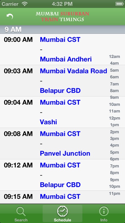 Mumbai Suburban Train Timings screenshot-3