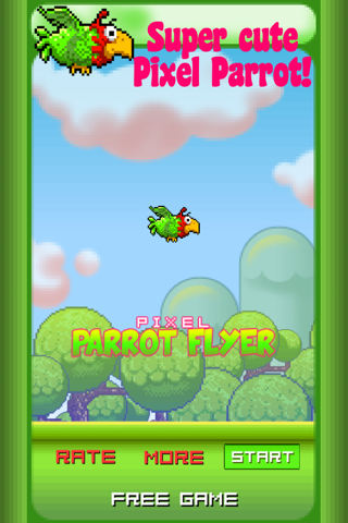 Pixel Parrot Flyer - Endless Fun Flying Adventure Free screenshot 2