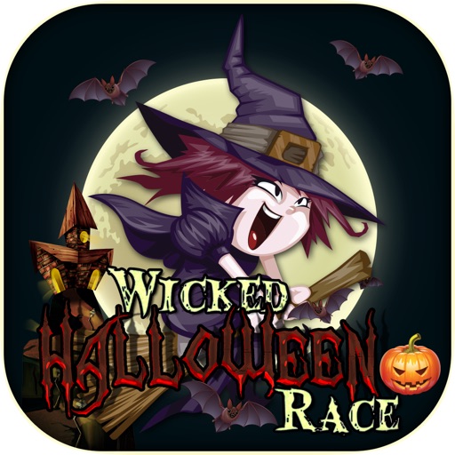 Wicked Halloween Witches Racing Icon