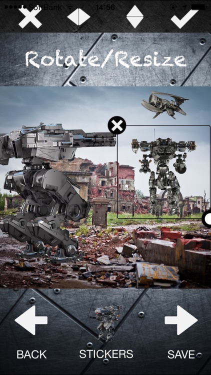 Mecha Battlefield Photo Editor