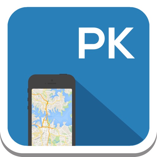 Pakistan & Karachi offline map, guide, weather, hotels. Free GPS navigation. icon