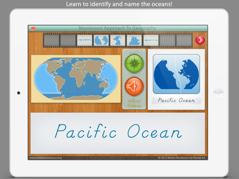 Screenshot #6 pour World Continents and Oceans - A Montessori Approach To Geography