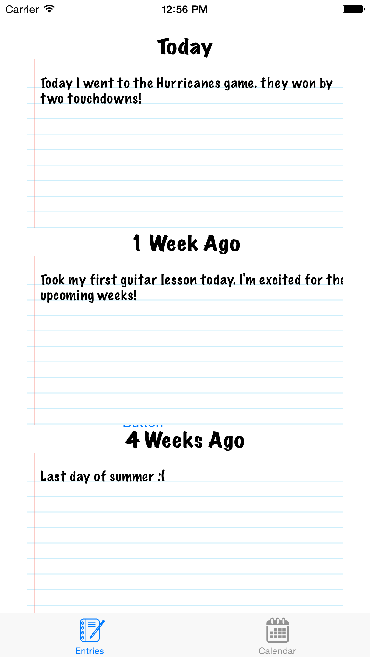 One Sentence Journal screenshot 3