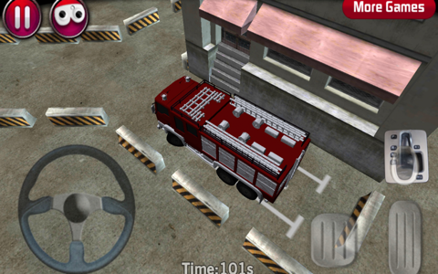 Firetruck Parking 3D Game screenshot 2