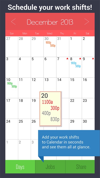 Shift Calendar - Work Schedule Manager & Job Tracker