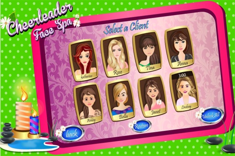 Cheerleader  Facial Spa:  Best Play & Learn Center Makeover Make-up Addictive Game screenshot 2