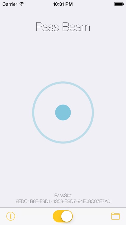 Pass Beam for Passbook