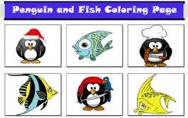 Game screenshot Paint Penguin and Fish Coloring Page for Funny Kids apk