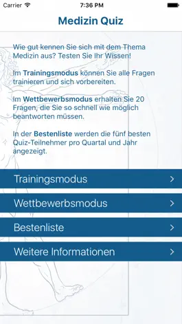 Game screenshot Medizin Quiz apk