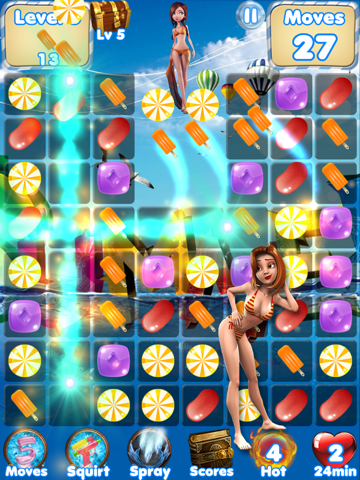 Beach Adventure Heroes - Crush gummy candy to save the Hawaiian Tropics! iPad screenshot 5 - Games app