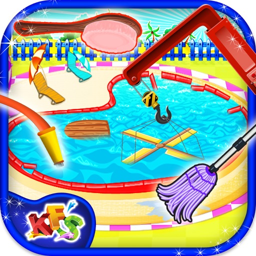 Messy Pool Wash - Cleanup & repair the pool in this salon game for kids icon