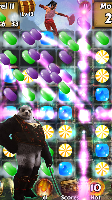 Screenshot #3 pour Kung Fu Candy Quest - Help Master Panda battle kungfu fighting warriors