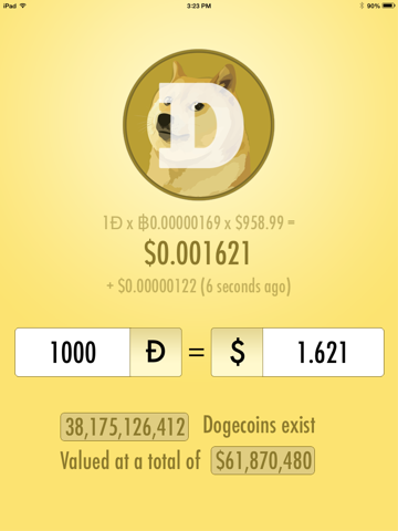 Screenshot #4 pour Dogecoin to USD - Doge, Bitcoin, Dollars Conversion