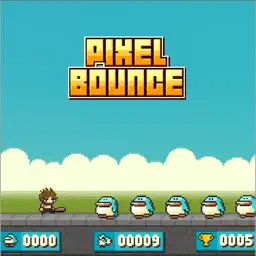 Pixel Bounce heroes Sword Survival Free Game app icon