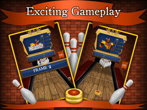 Screenshot #5 pour Knights of Bowling Alley Lite : Un populaire fraîche jeu de quilles - le meilleur Fun top bol à 10 pin Jeux pour les enfants - et addictif sport 3D drôles App Gratuit - Amazing occasionnels multijoueurs Physique Applications