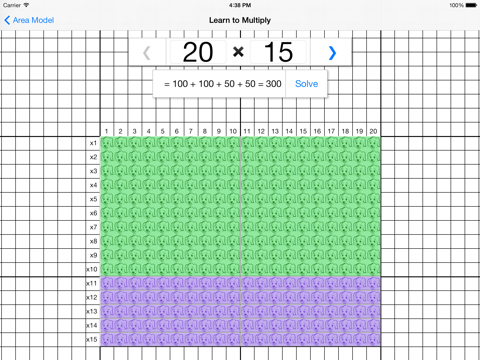 Screenshot #5 pour Area Model - Learn Multiplication and Division