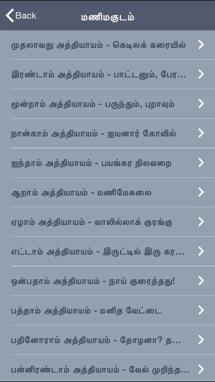 Ponniyin Selvan in Tamil