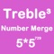 Number Merge Treble 5X5 - Sliding Number Block And  Playing With Piano Music