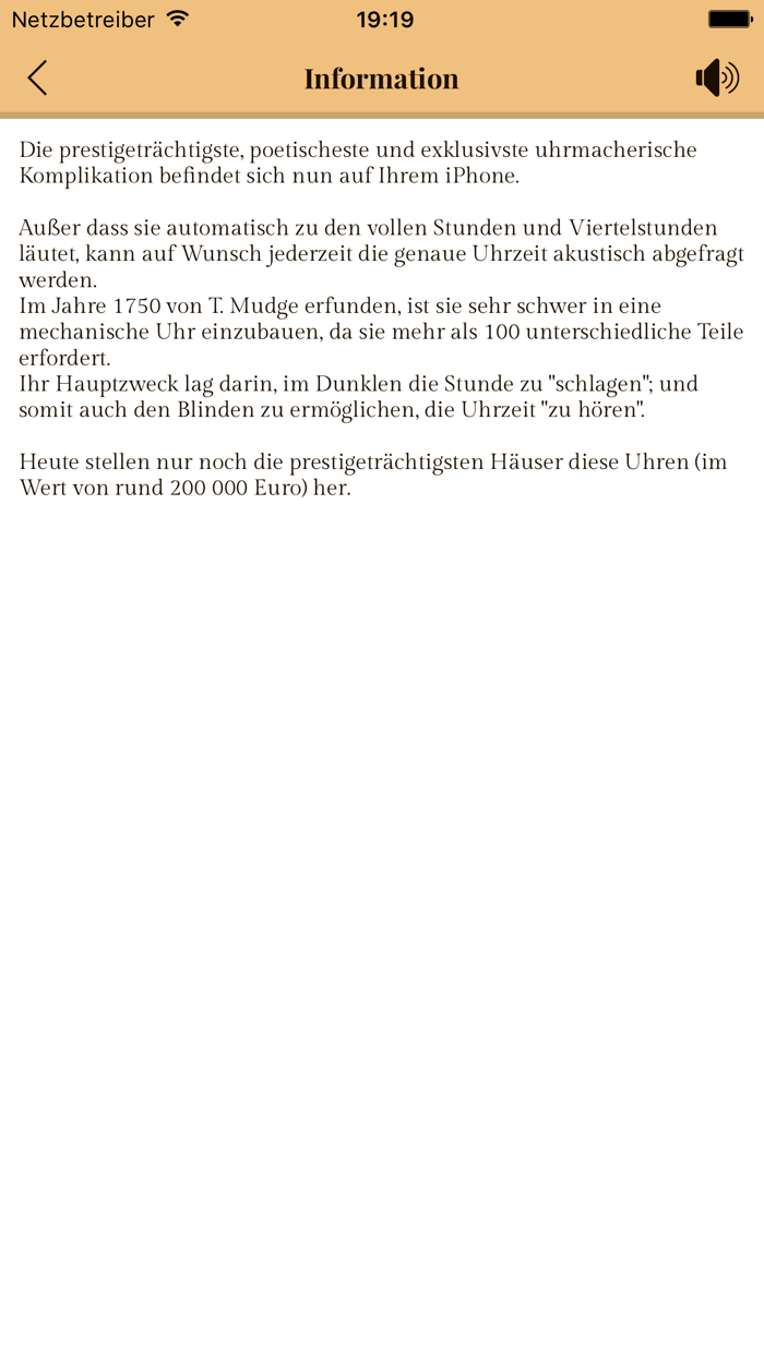 Großes Läutwerk und Minutenrepetition