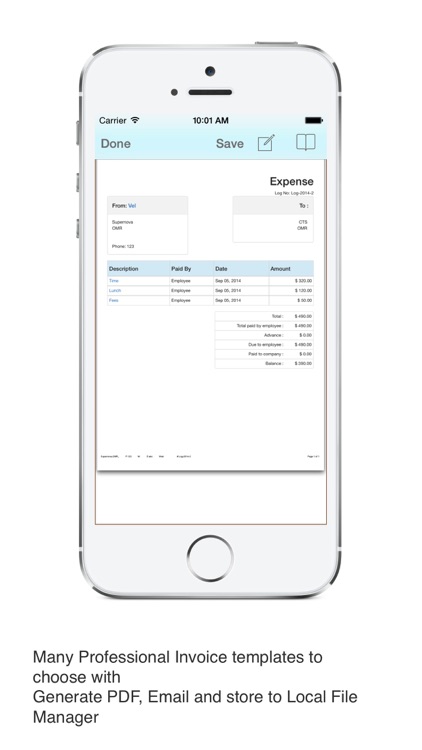 Time Tracker Pro : Log time, business expenses, create and send pdf invoices screenshot-3