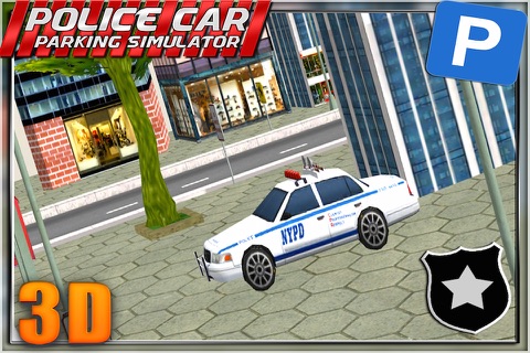 Police Car Parking Simulator 3D - Test your Parking and Driving Skills in a Real City screenshot 2