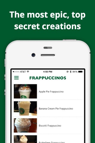 Secret Menu for Starbucks — Freeのおすすめ画像1